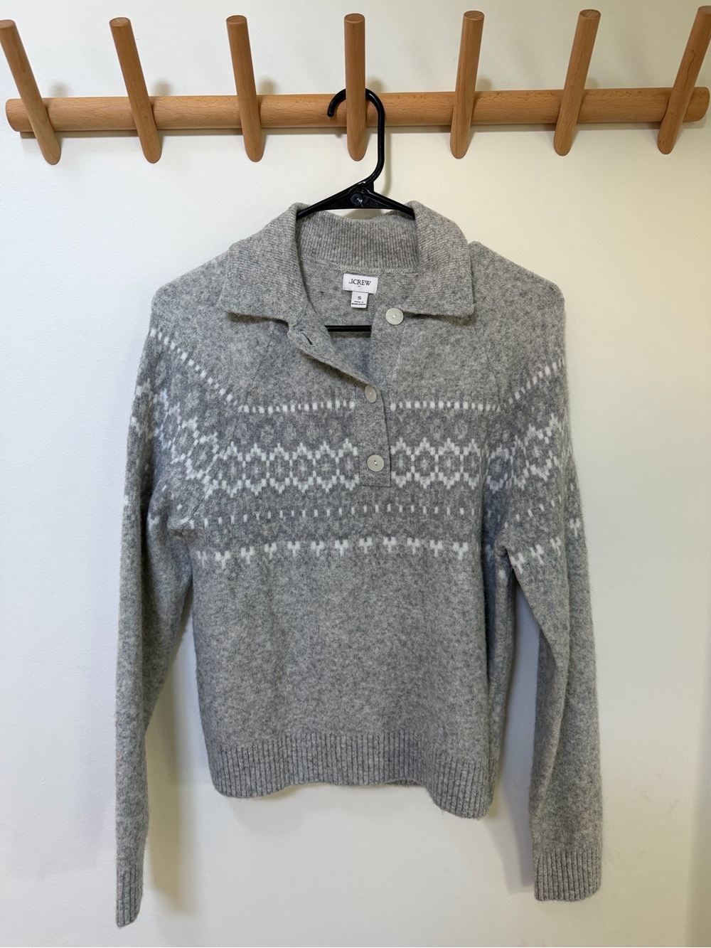 J. Crew Wool Blend Sweater, Color Gray, Size Small